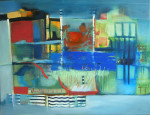 ben ik hier ben ik daar, 2009, afm. 120x100